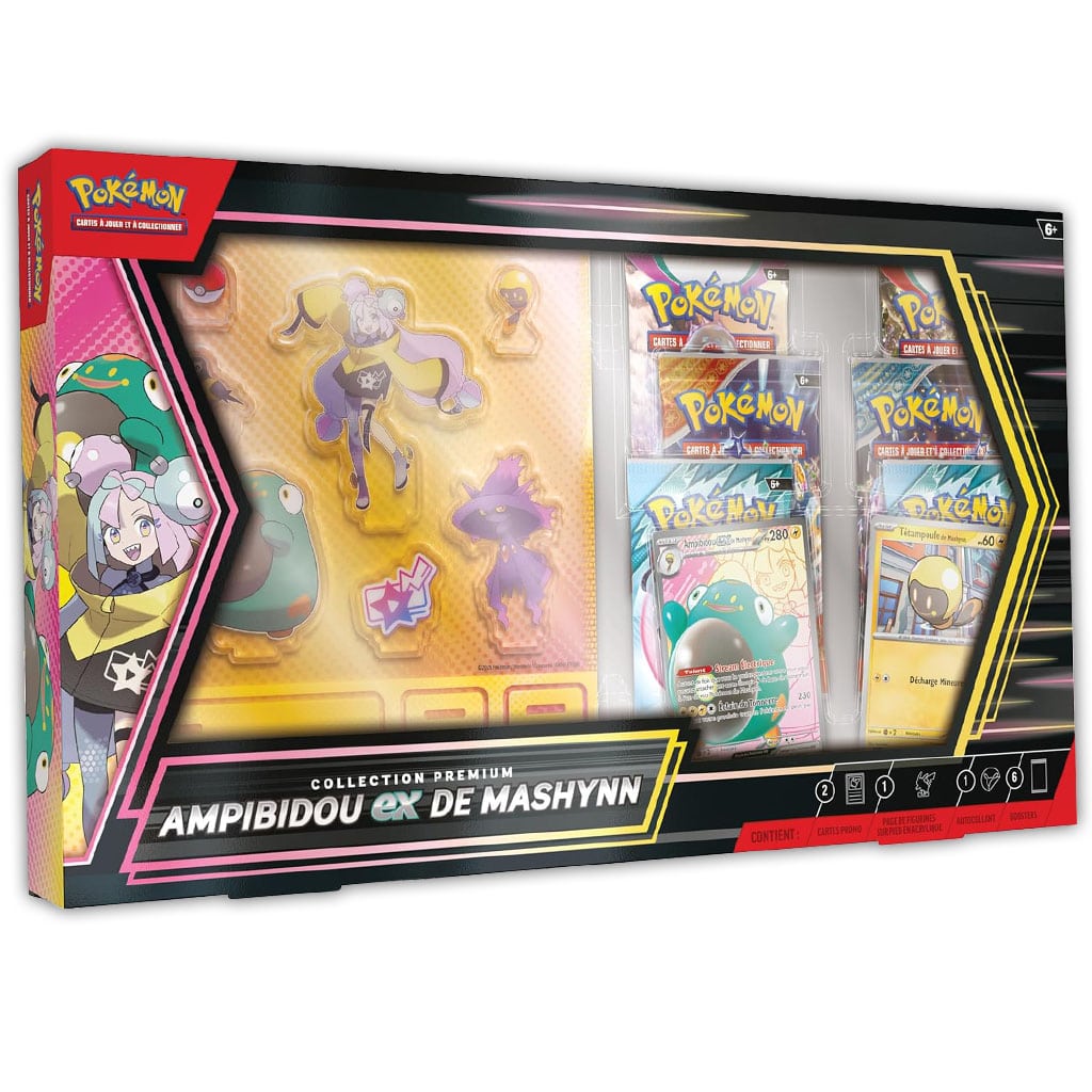 Pokémon Coffret Premium Ampibidou‑ex de Mashynn [FR]