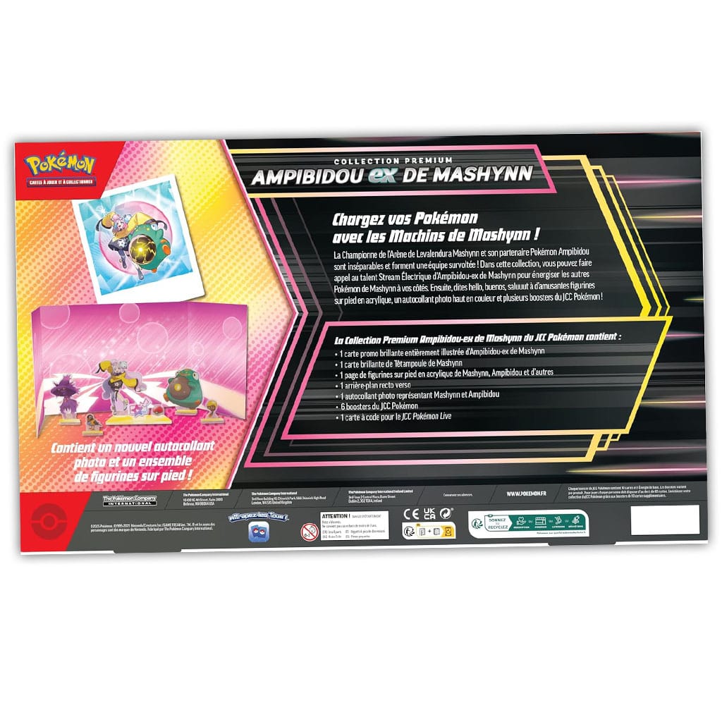 Pokémon Coffret Premium Ampibidou‑ex de Mashynn [FR]